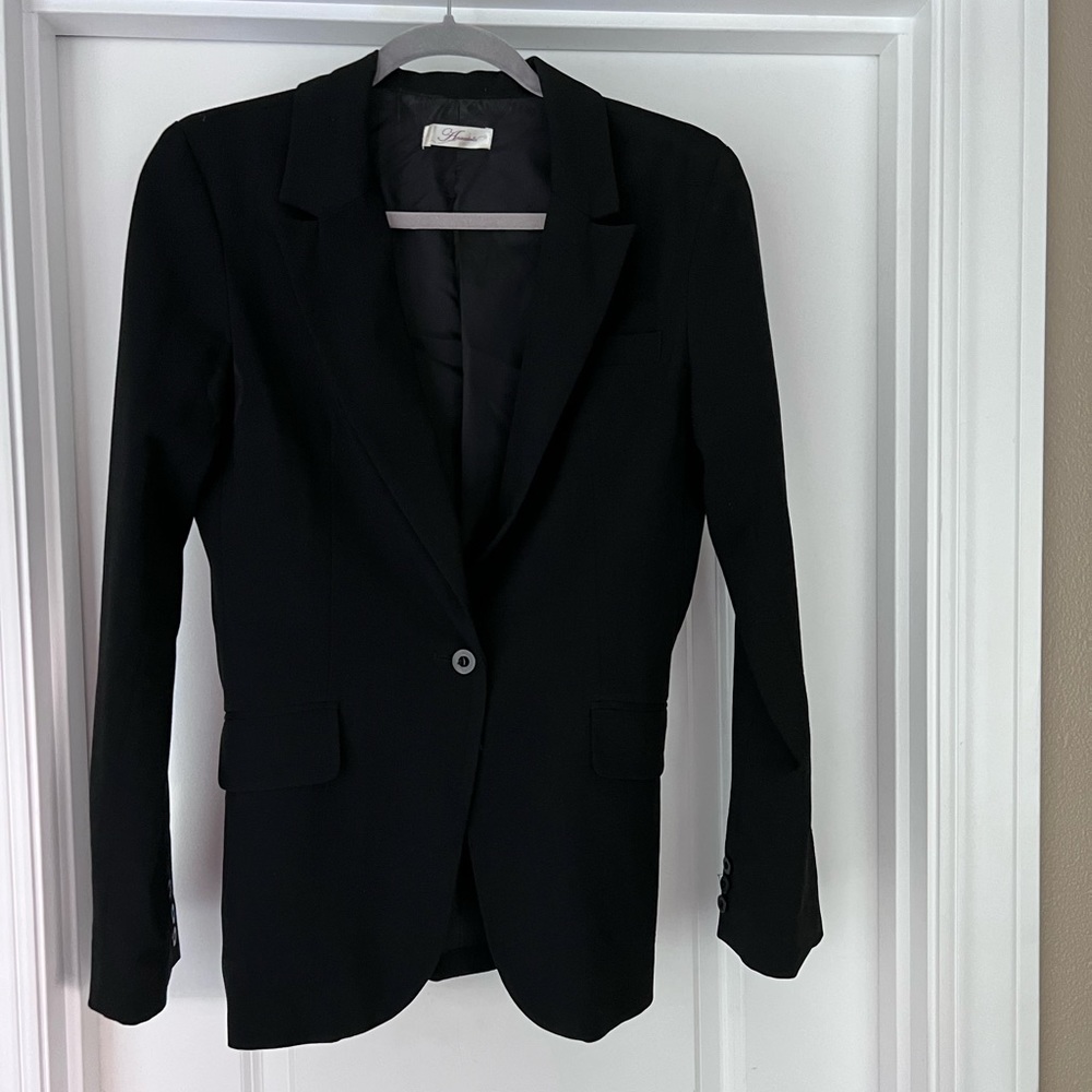 Black Blazer Size M. One Button In Front - image 1